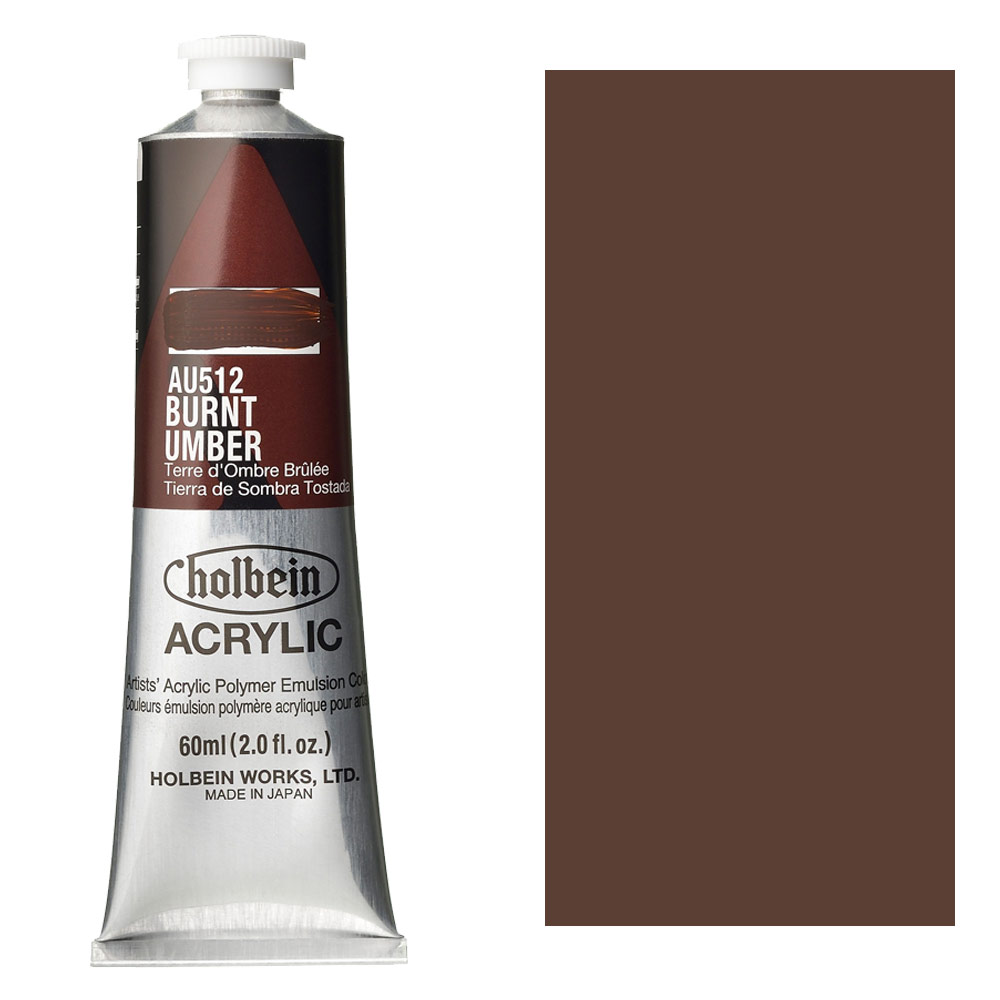 Holbein Acrylic Colors Heavy Body 60ml Burnt Umber