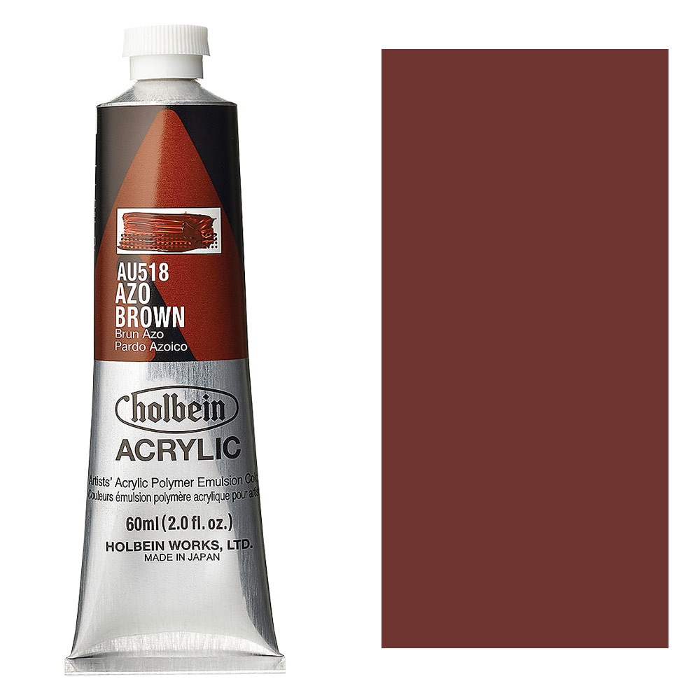 Holbein Acrylic Colors Heavy Body 60ml Azo Brown