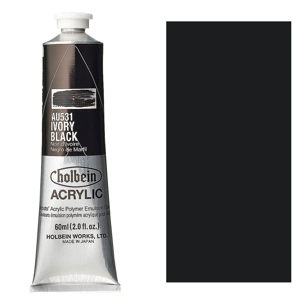 Holbein Acrylic Colors Heavy Body 60ml Ivory Black