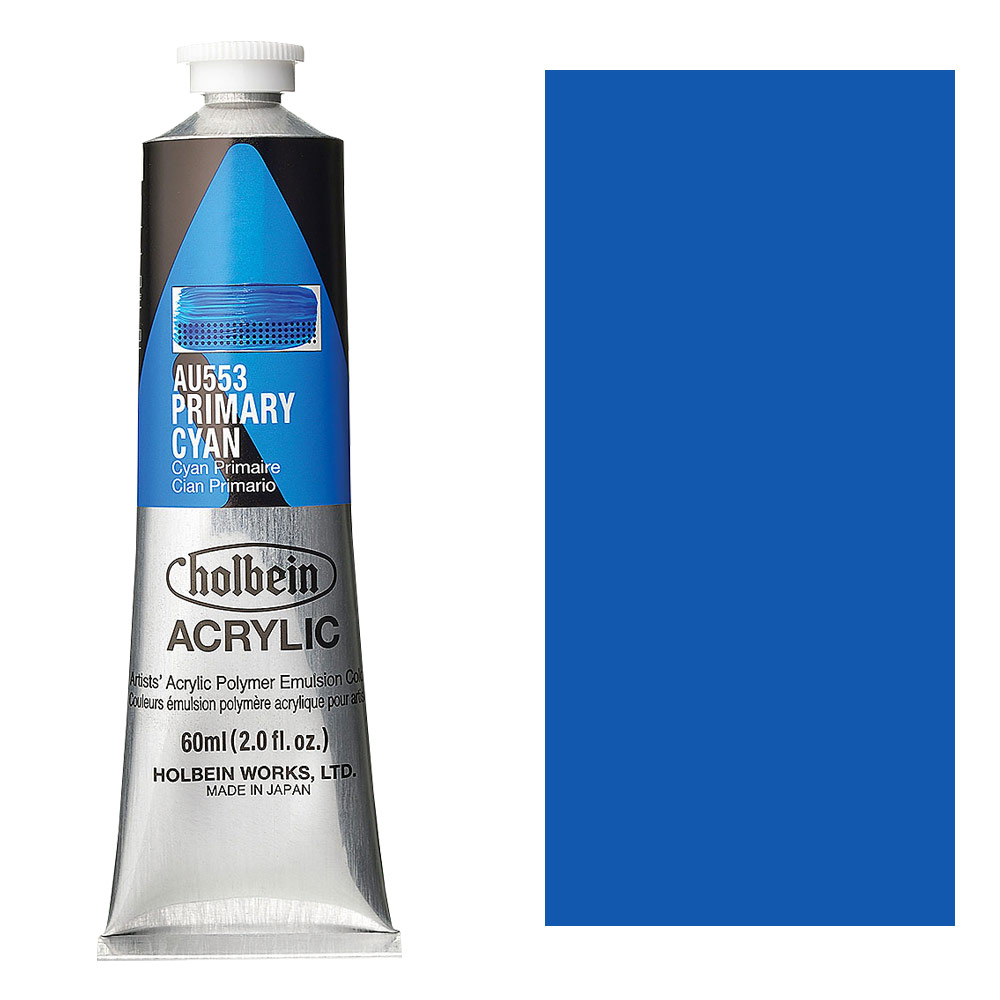 Holbein Acrylic Colors Heavy Body 60ml Primary Cyan