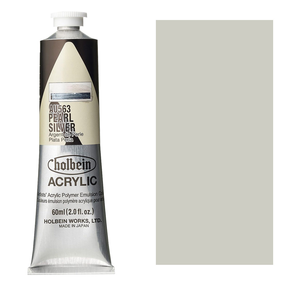 Holbein Acrylic Colors Heavy Body 60ml Pearl Silver