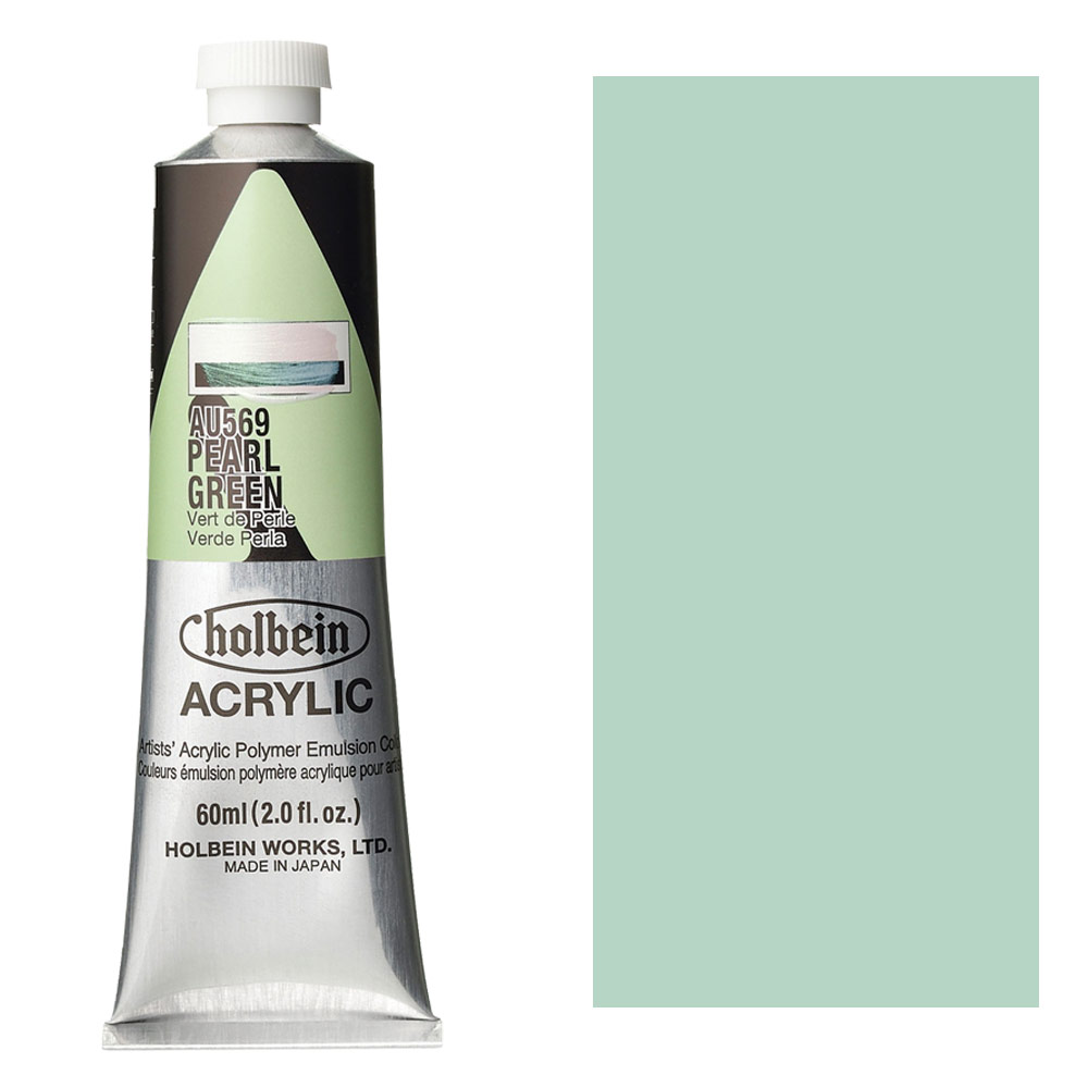 Holbein Acrylic Colors Heavy Body 60ml Pearl Green