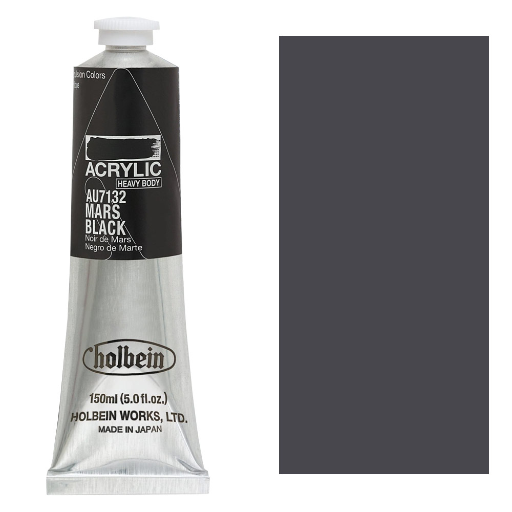 Holbein Acrylic Colors Heavy Body 150ml Mars Black