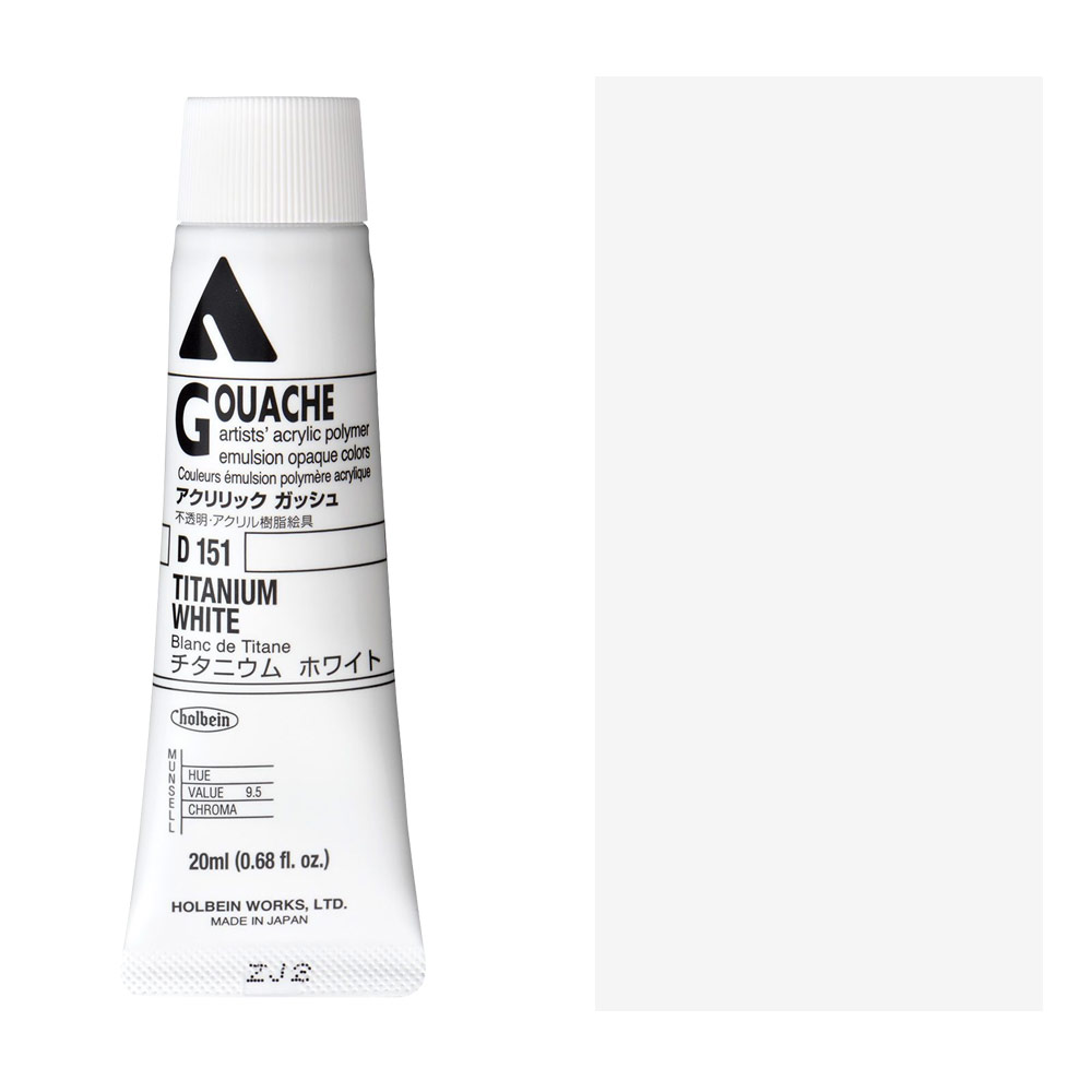 Holbein Acrylic Gouache 20ml Titanium White