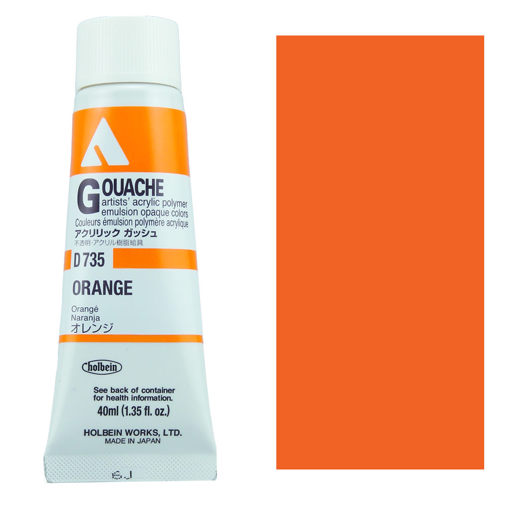 Holbein Acrylic Gouache 40ml Orange