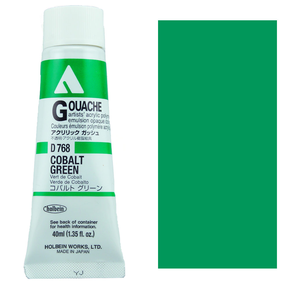 Holbein Acrylic Gouache 40ml Cobalt Green