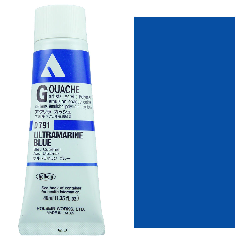 Holbein Acrylic Gouache 40ml Ultramarine Blue