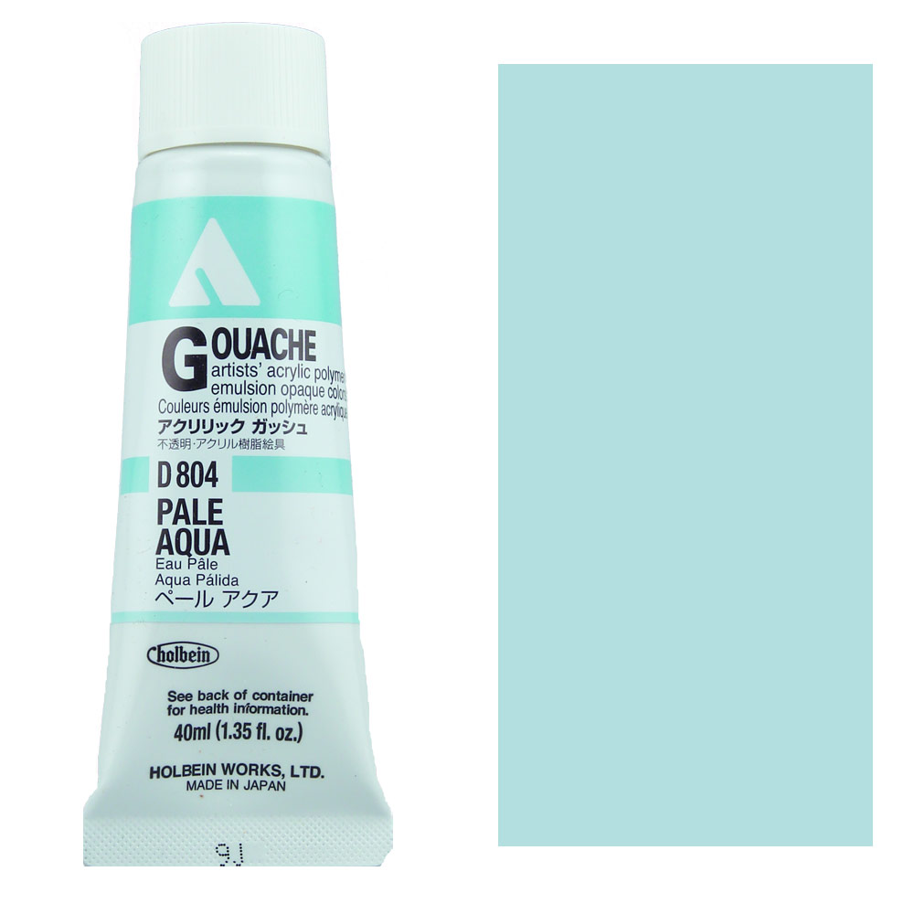 Holbein Acrylic Gouache 40ml Pale Aqua