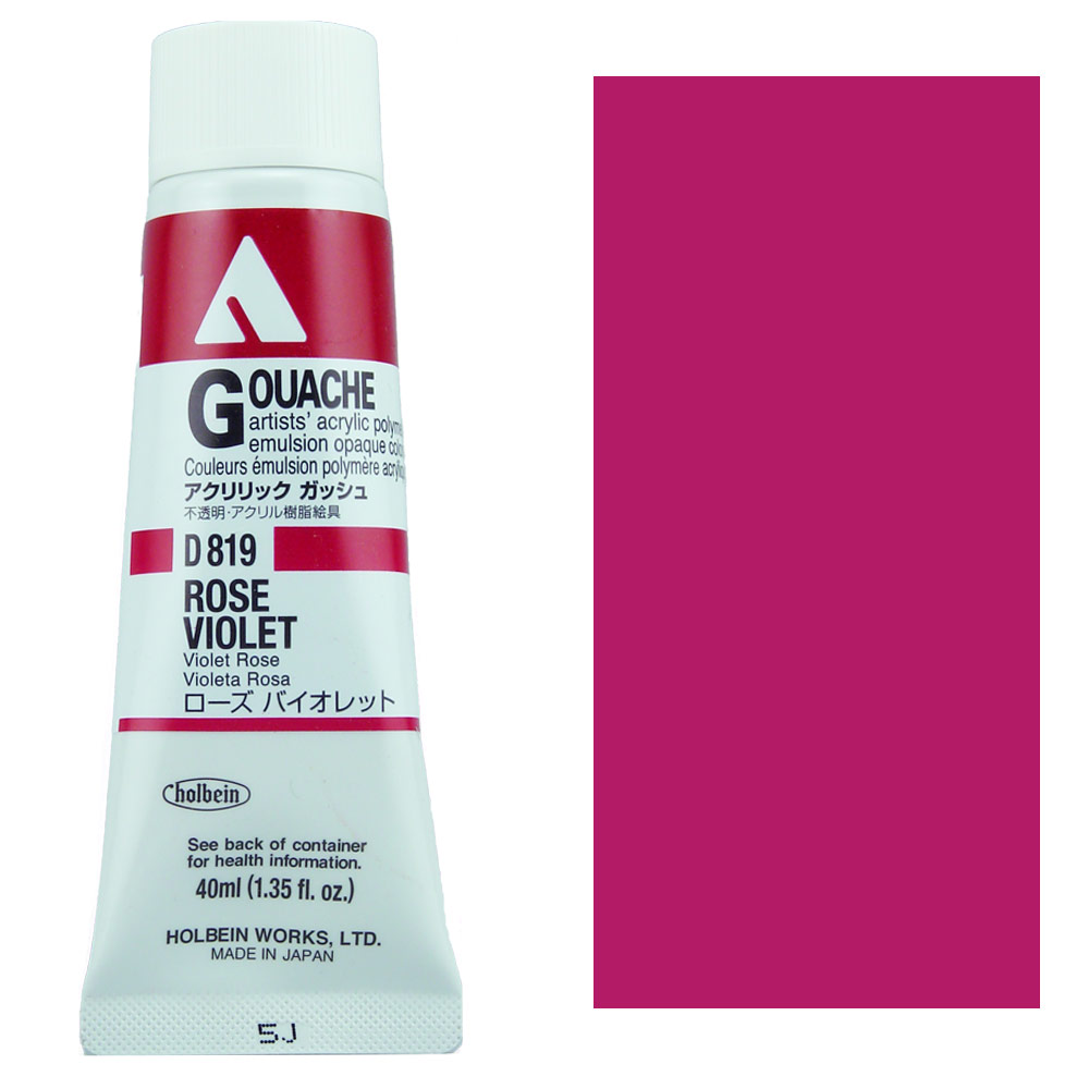 Holbein Acrylic Gouache 40ml Rose Violet