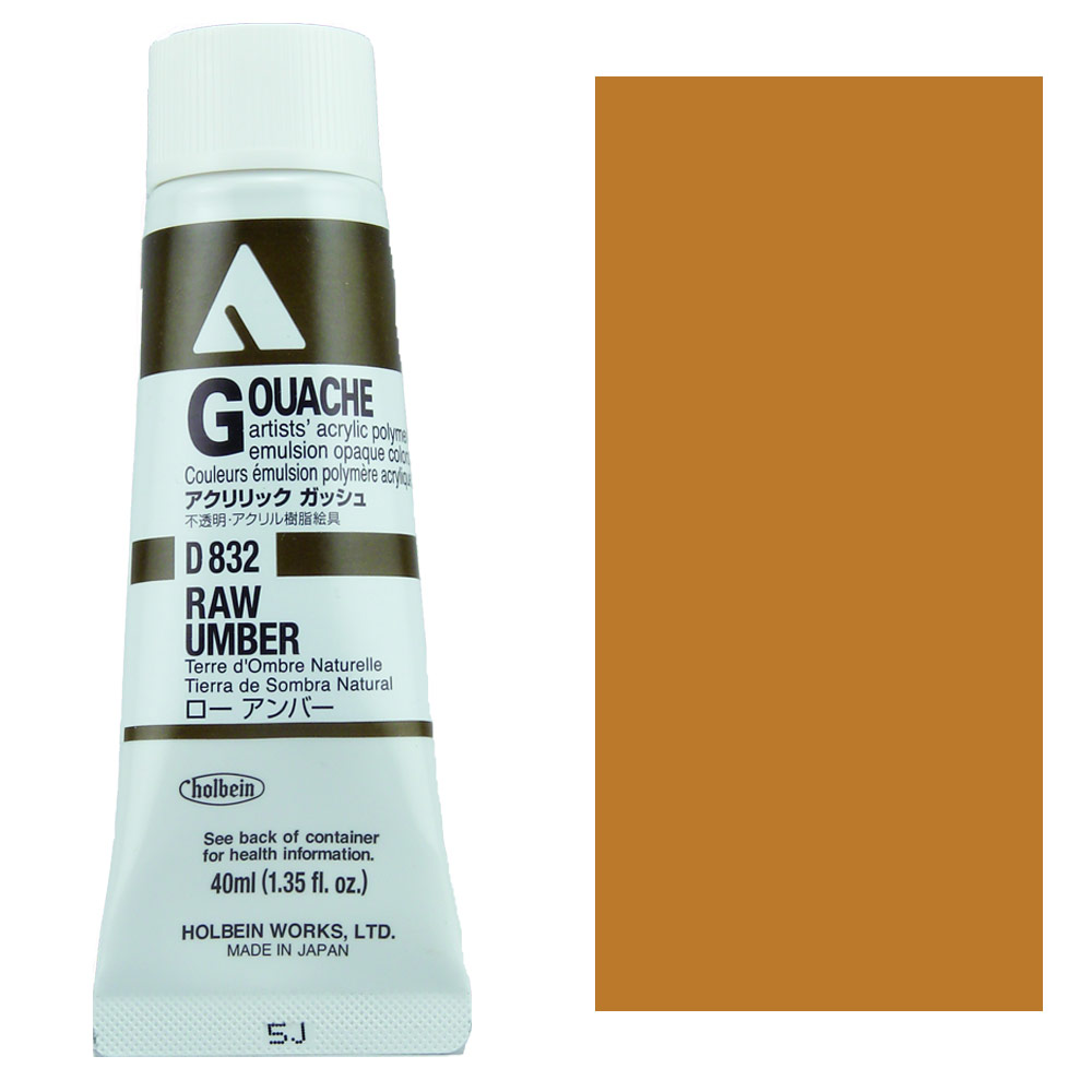 Holbein Acrylic Gouache 40ml Raw Umber