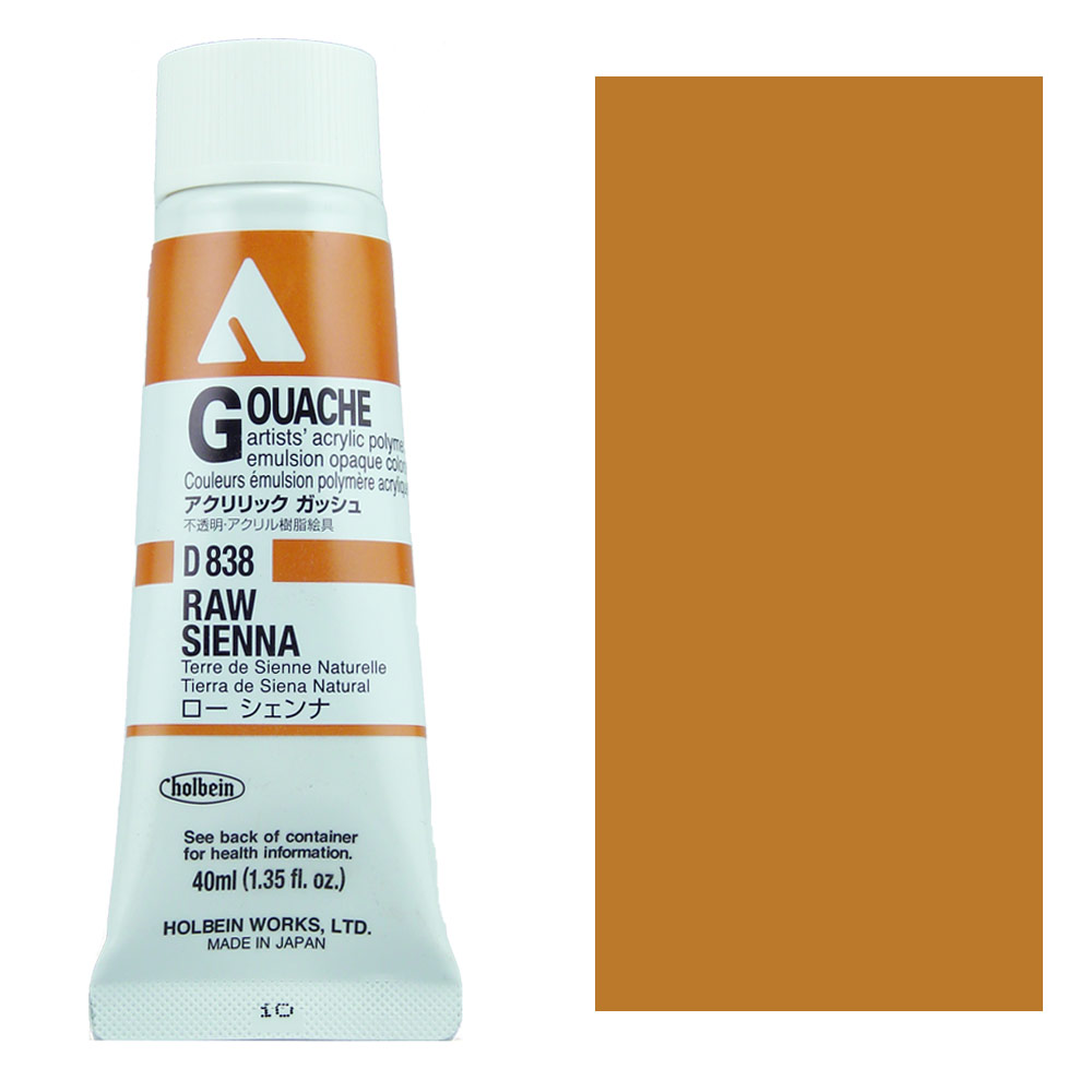 Holbein Acrylic Gouache 40ml Raw Sienna