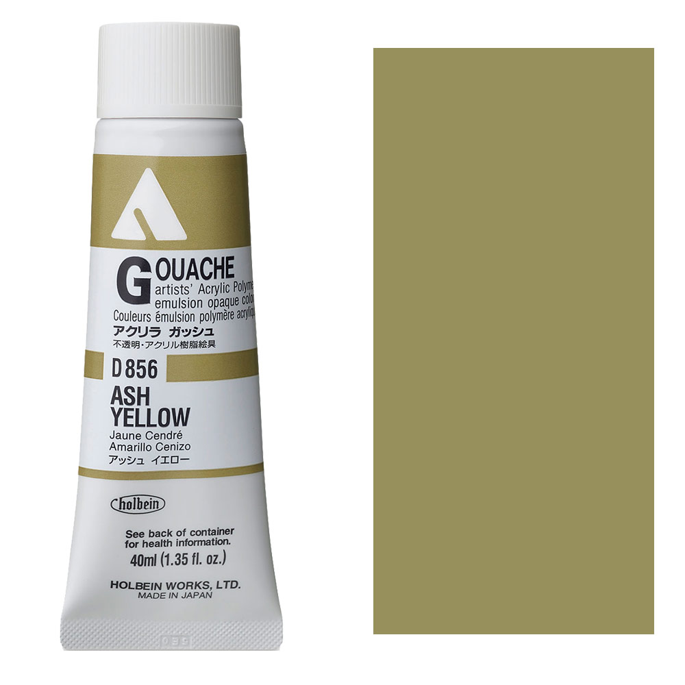 Holbein Acrylic Gouache 40ml Ash Yellow