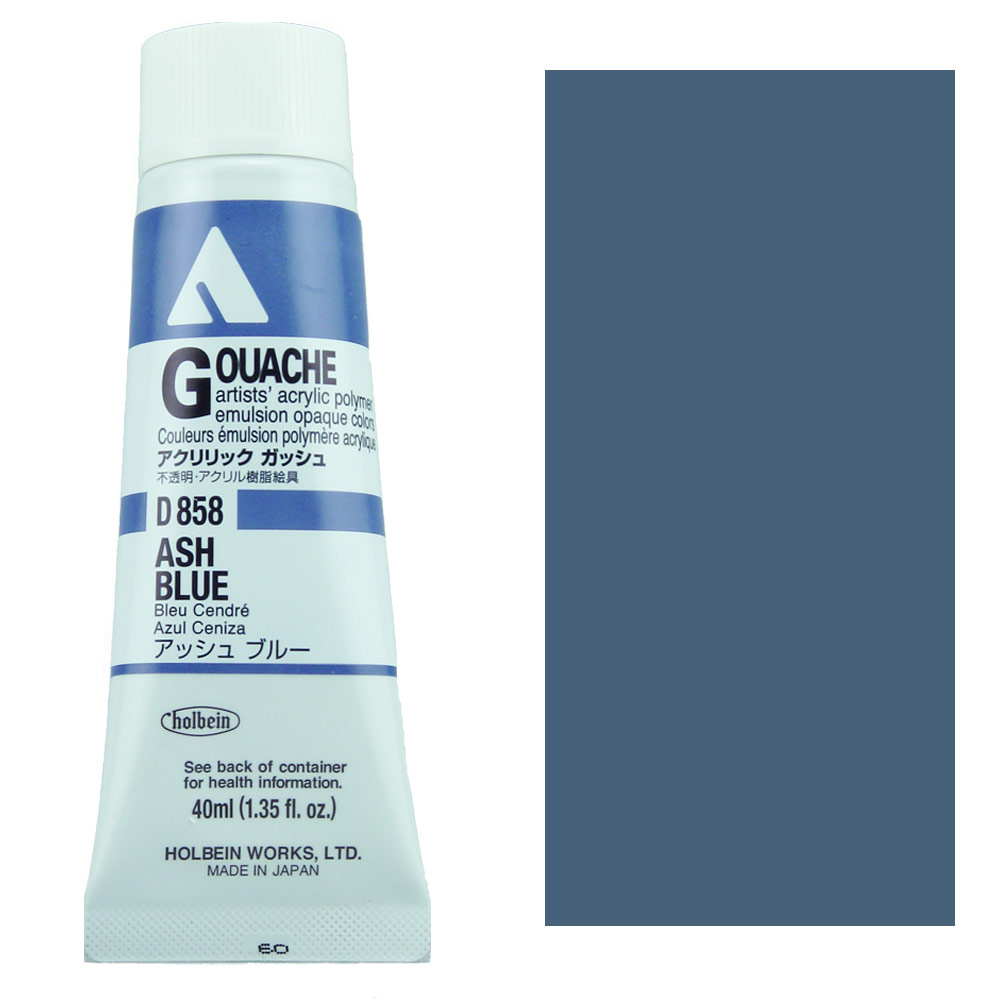 Holbein Acrylic Gouache 40ml Ash Blue