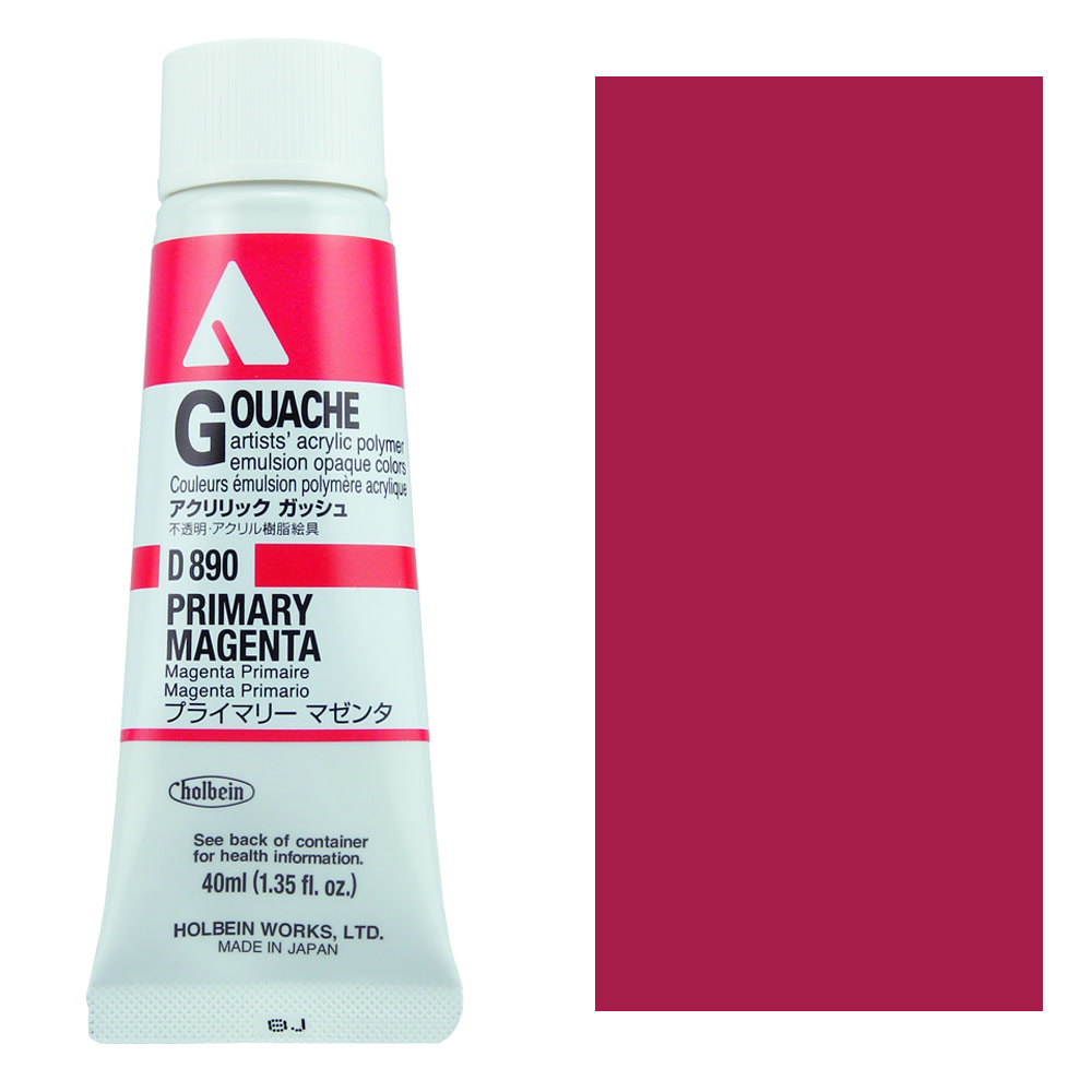 Holbein Acrylic Gouache 40ml Primary Magenta