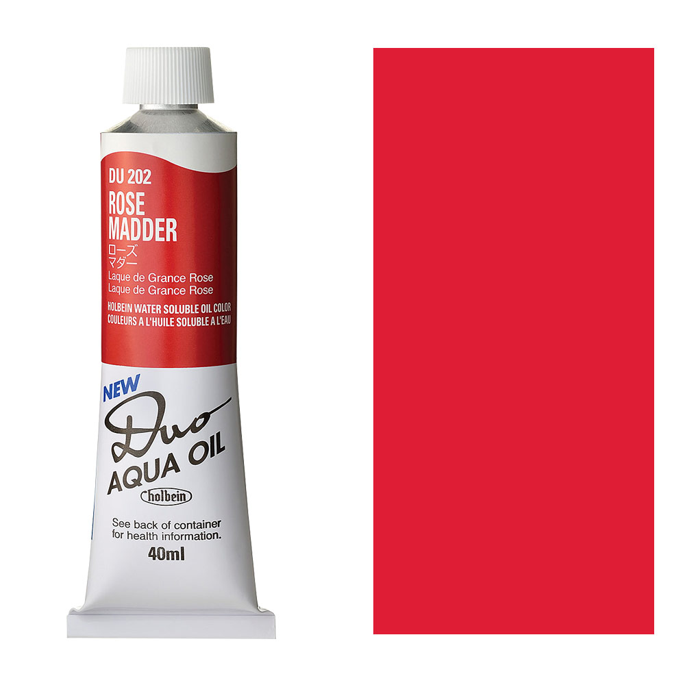 Holbein DUO Aqua Water Soluble Oil Paint 40ml Rose Madder