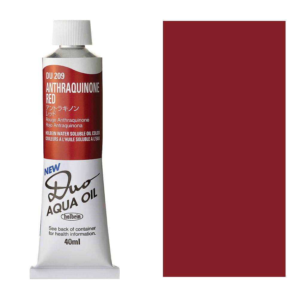 Holbein DUO Aqua Water Soluble Oil Paint 40ml Anthraquinone Red