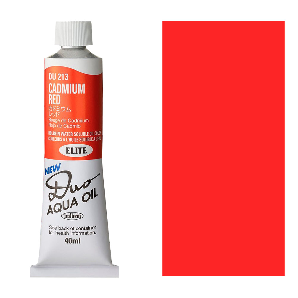 Holbein DUO Aqua Water Soluble Oil Paint 40ml Cadmium Red