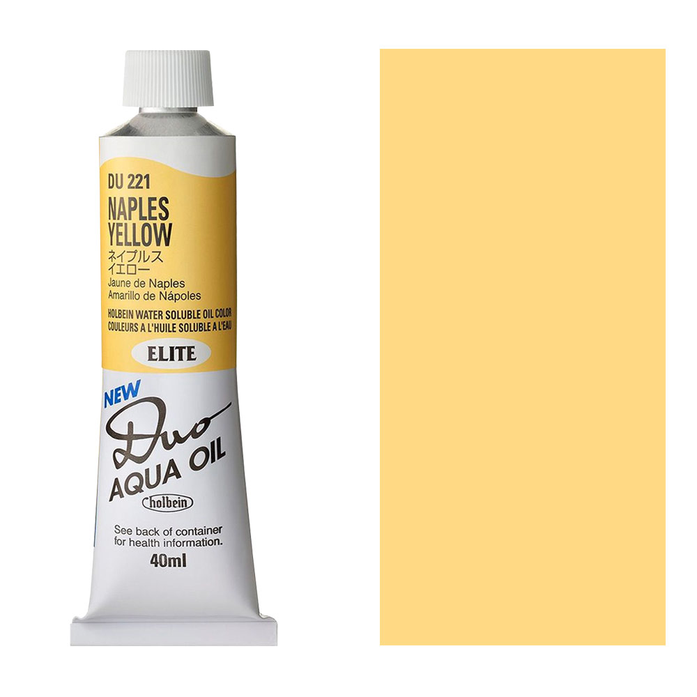 Holbein DUO Aqua Water Soluble Oil Paint 40ml Naples Yellow