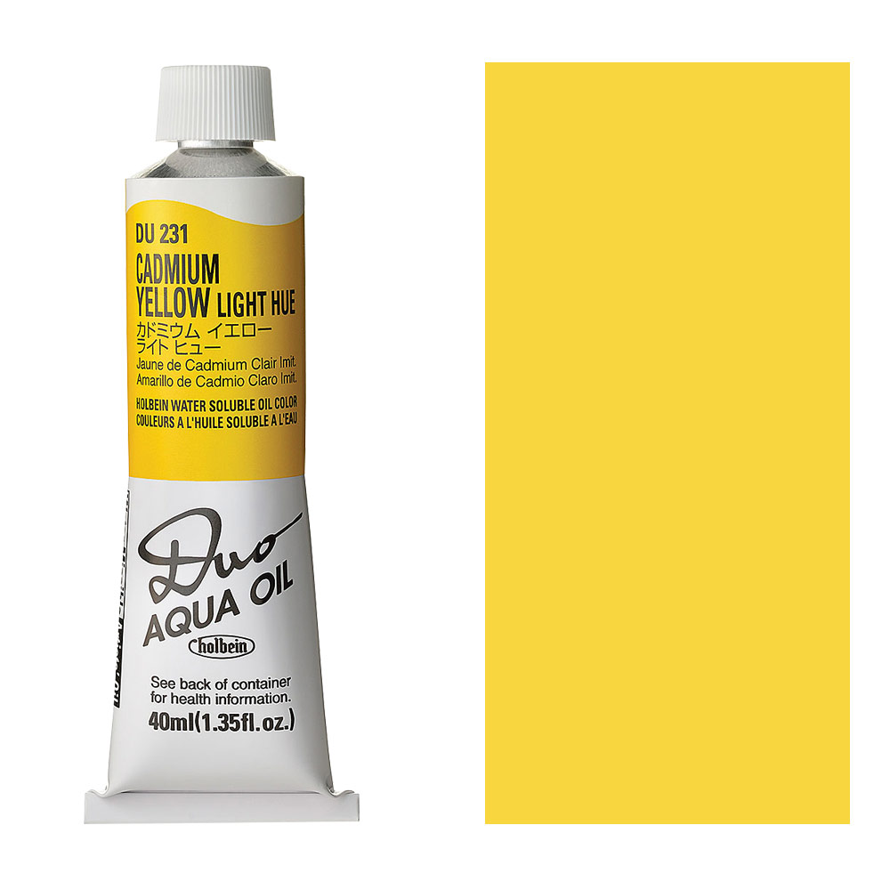 Holbein DUO Aqua Water Soluble Oil Paint 40ml Cadmium Yellow Light Hue
