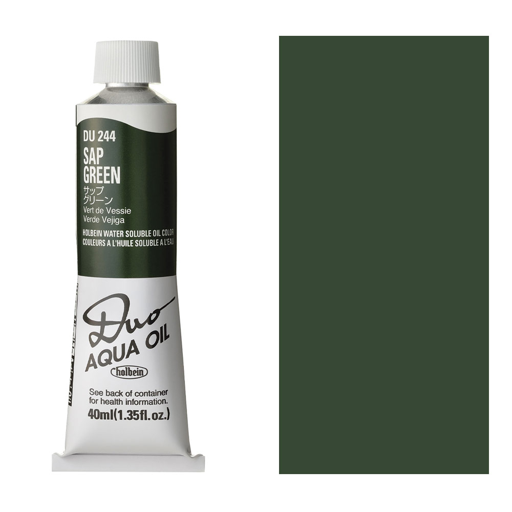 Holbein DUO Aqua Water Soluble Oil Paint 40ml Sap Green