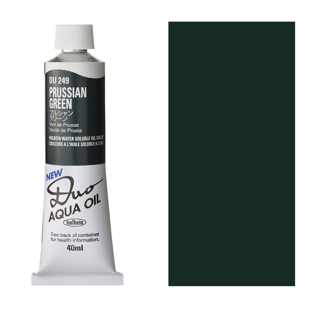 Holbein DUO Aqua Water Soluble Oil Paint 40ml Prussian Green