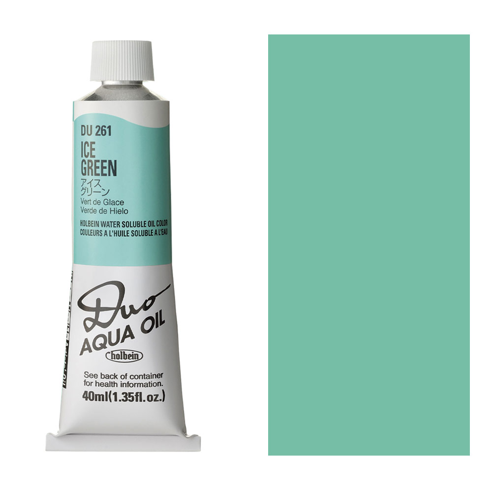Holbein DUO Aqua Water Soluble Oil Paint 40ml Ice Green