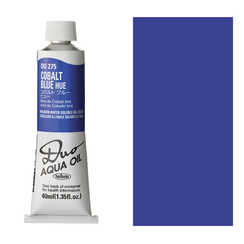 Holbein DUO Aqua Water Soluble Oil Paint 40ml Cobalt Blue Hue
