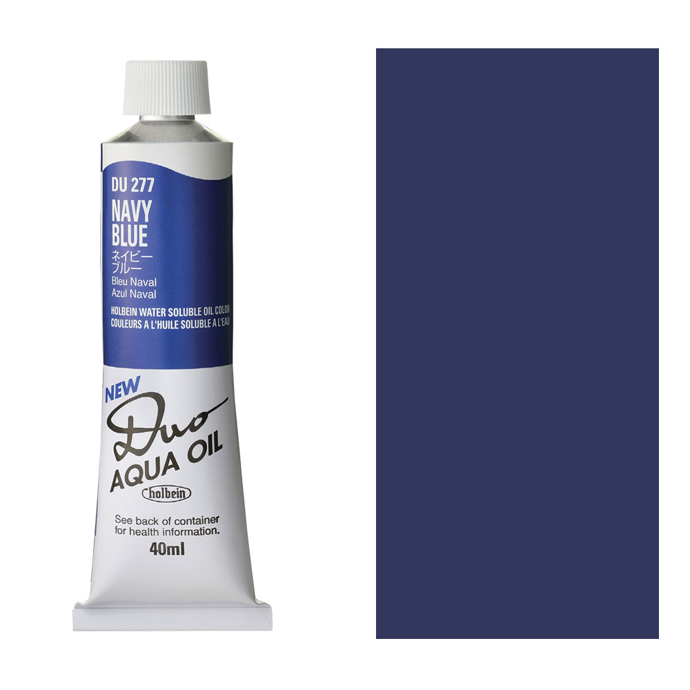 Holbein DUO Aqua Water Soluble Oil Paint 40ml Navy Blue