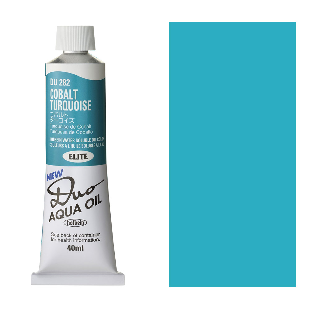 Holbein DUO Aqua Water Soluble Oil Paint 40ml Cobalt Turquoise