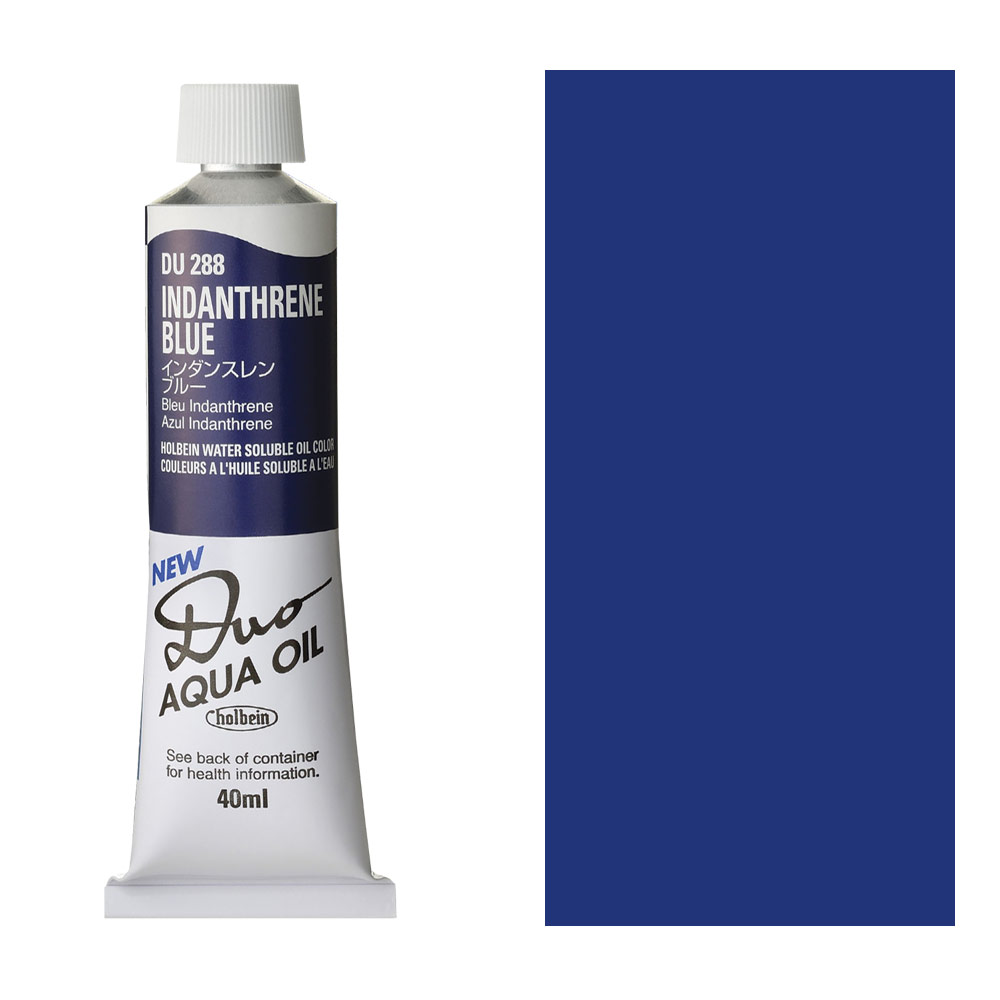 Holbein DUO Aqua Water Soluble Oil Paint 40ml Indanthrene Blue
