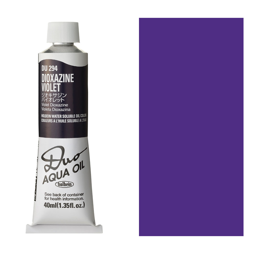 Holbein DUO Aqua Water Soluble Oil Paint 40ml Dioxazine Violet