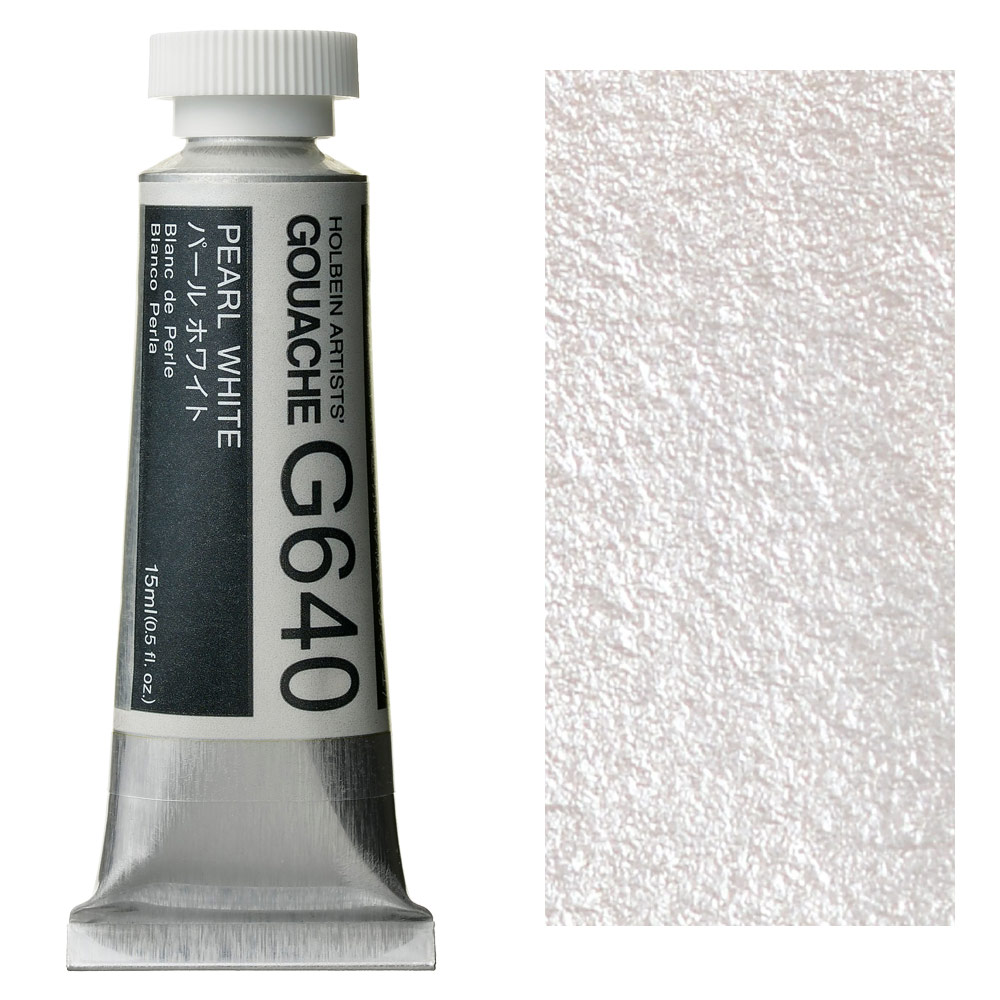 Holbein Artists' Gouache 15ml Pearl White