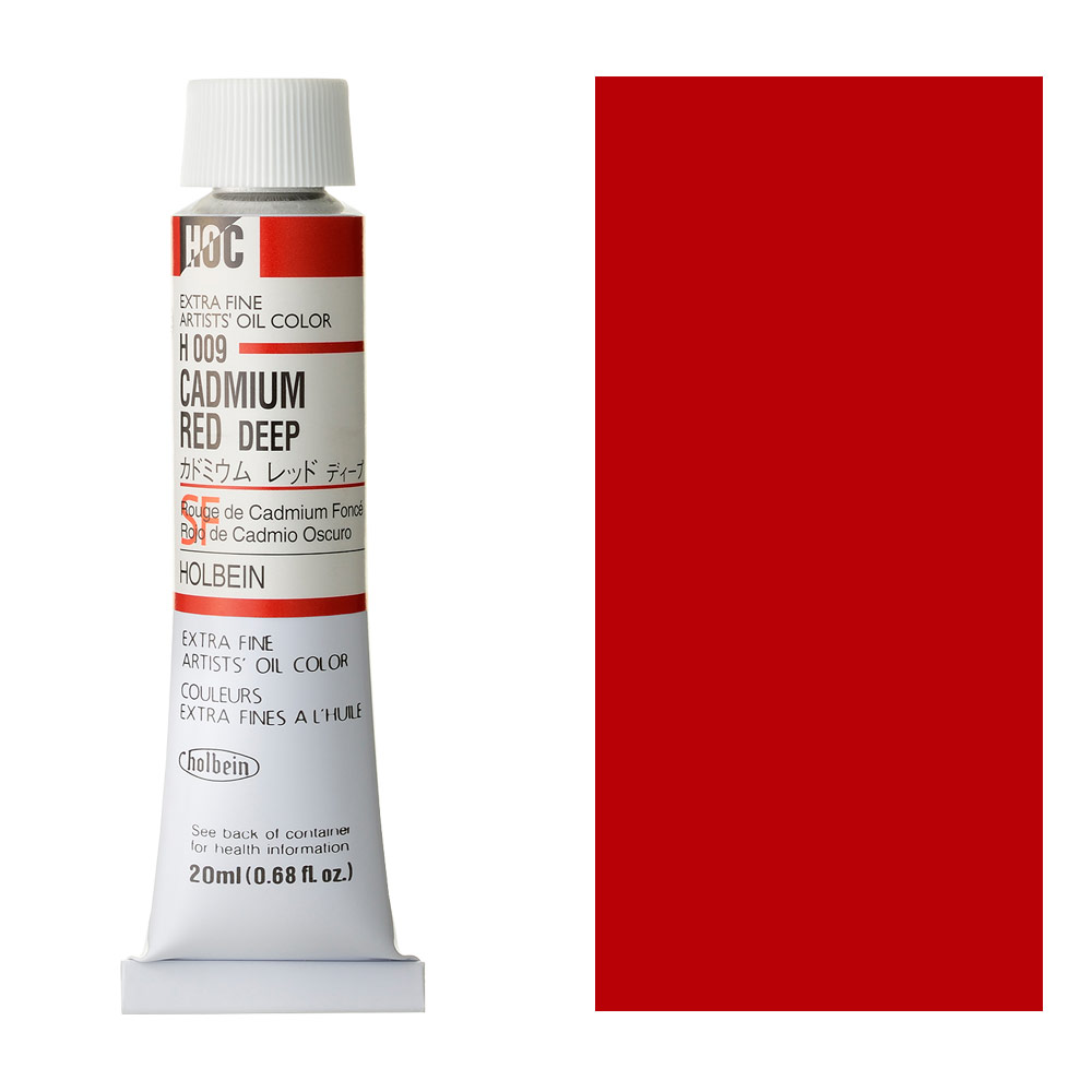 Holbein Extra Fine Artists' Oil Color 20ml Cadmium Red Deep