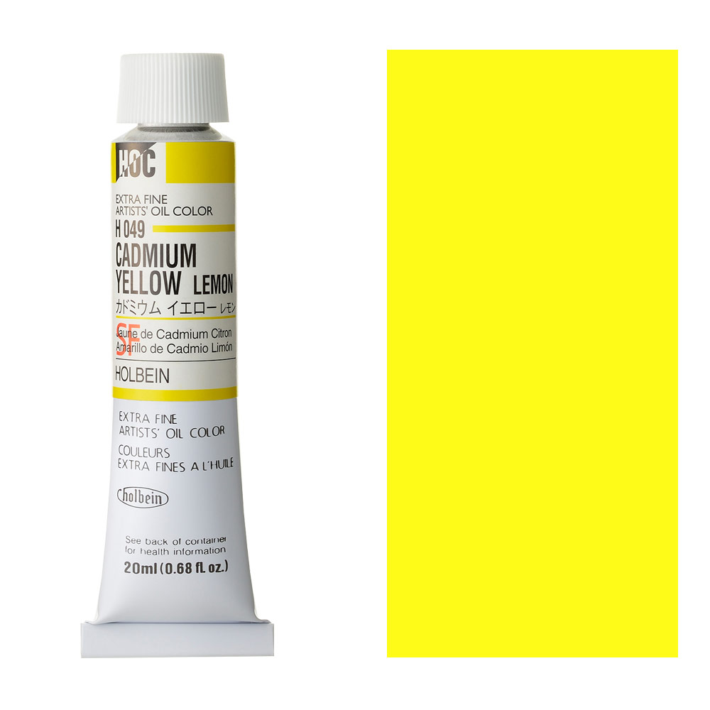 Holbein Extra Fine Artists' Oil Color 20ml Cadmium Yellow Lemon