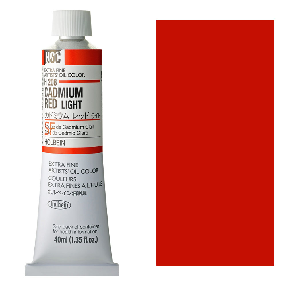 Holbein Extra Fine Artists' Oil Color 40ml Cadium Red Light