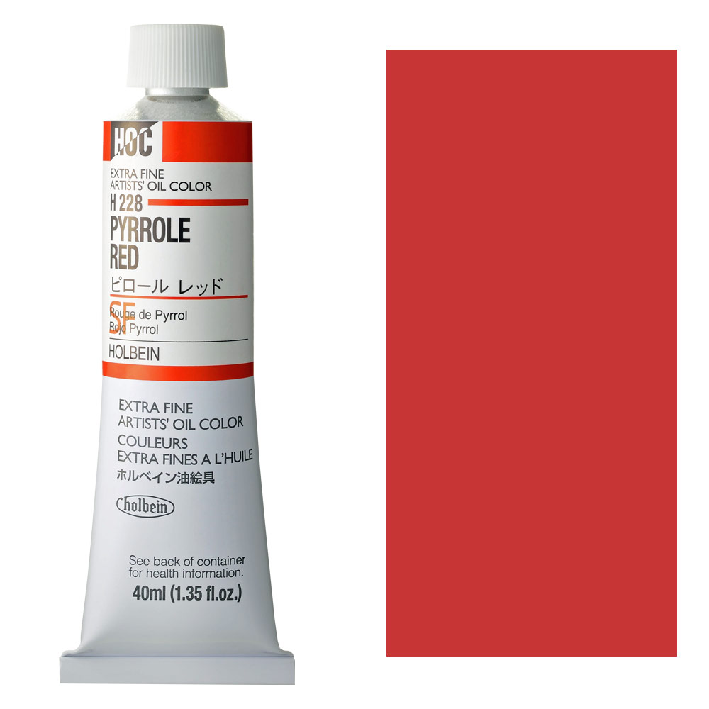 Holbein Extra Fine Artists' Oil Color 40ml Pyrrole Red