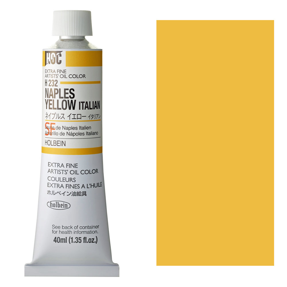 Holbein Extra Fine Artists' Oil Color 40ml Naples Yellow Italian