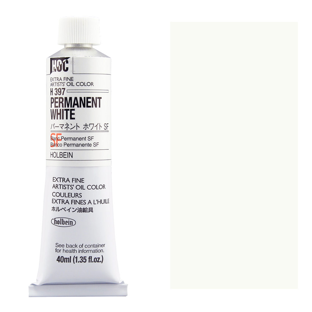 Holbein Extra Fine Artists' Oil Color 40ml Permanent White SF