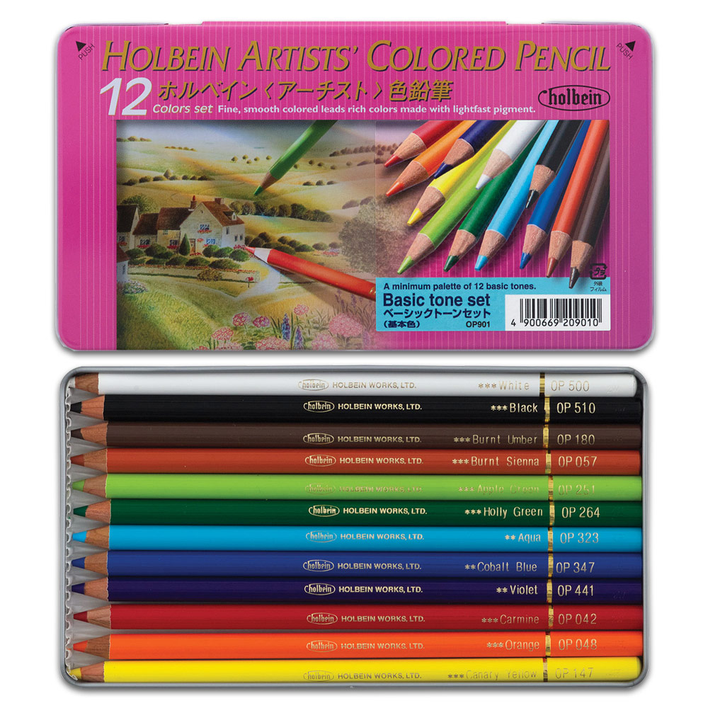 Holbein Artists Colored Pencil 12 Set Basic Tone