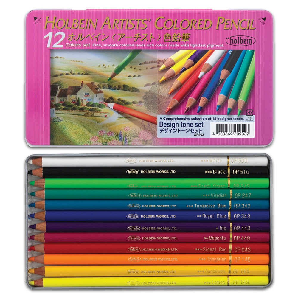 Holbein Artists Colored Pencil 12 Set Design Tone