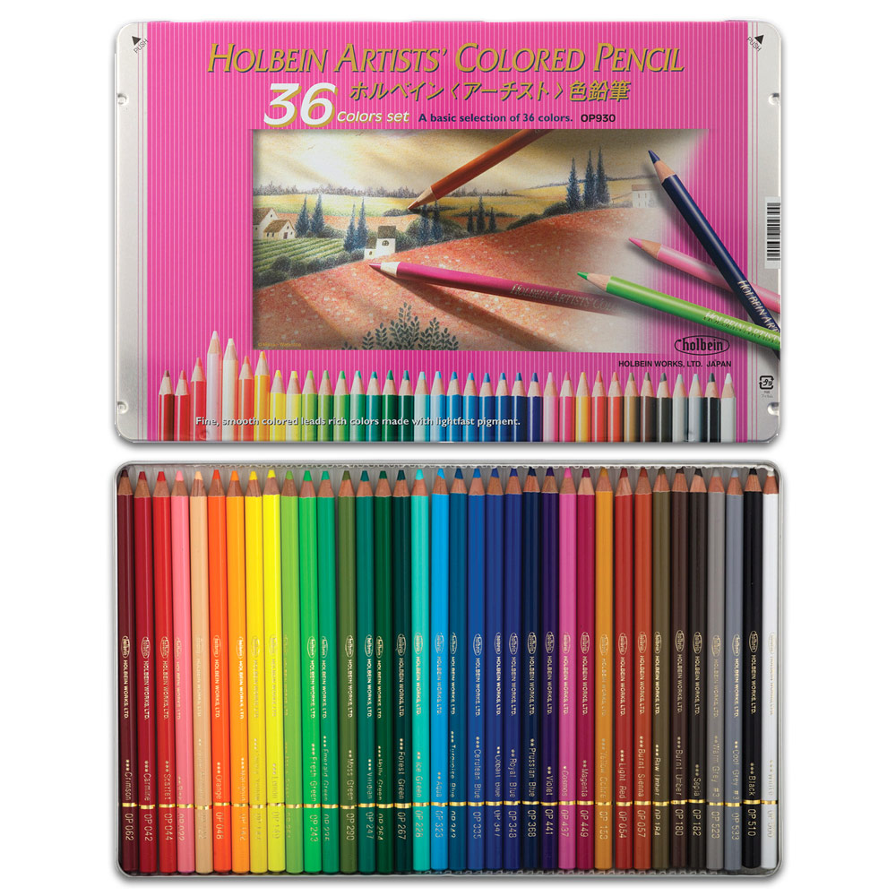 Holbein Colored Pencils 36 Set Review - Sent by Discovery Japan! 