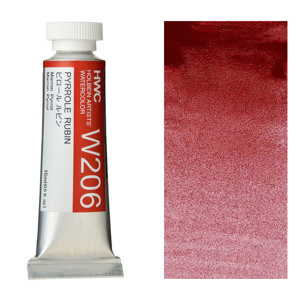 Holbein Artists' Watercolor 15ml Pyrrole Rubin
