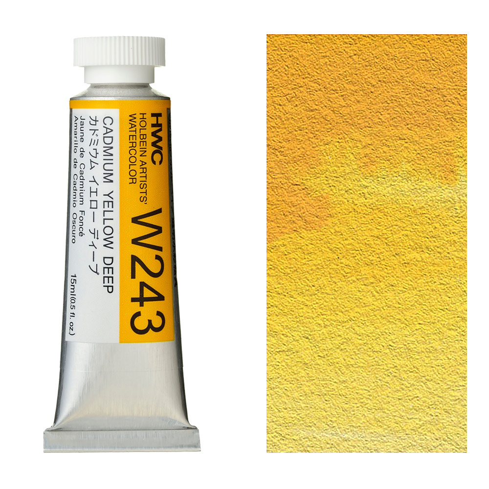 Holbein Artists' Watercolor 15ml Cadmium Yellow Deep