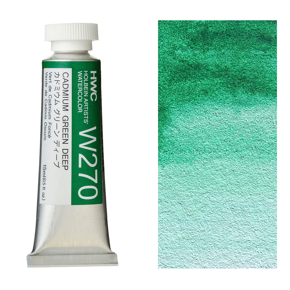 Holbein Artists' Watercolor 15ml Cadmium Green Deep