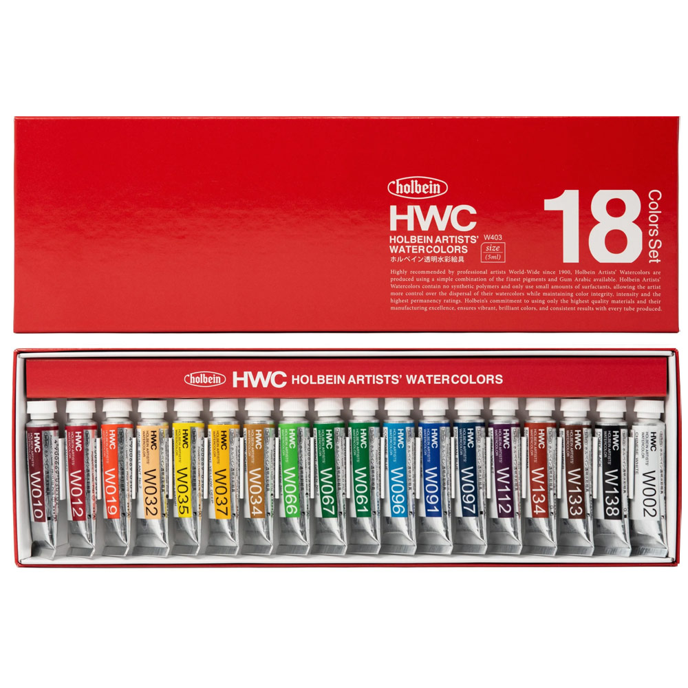 Holbein Artist Watercolor-5ml Compose Blue, Perm Green 2, Jaune