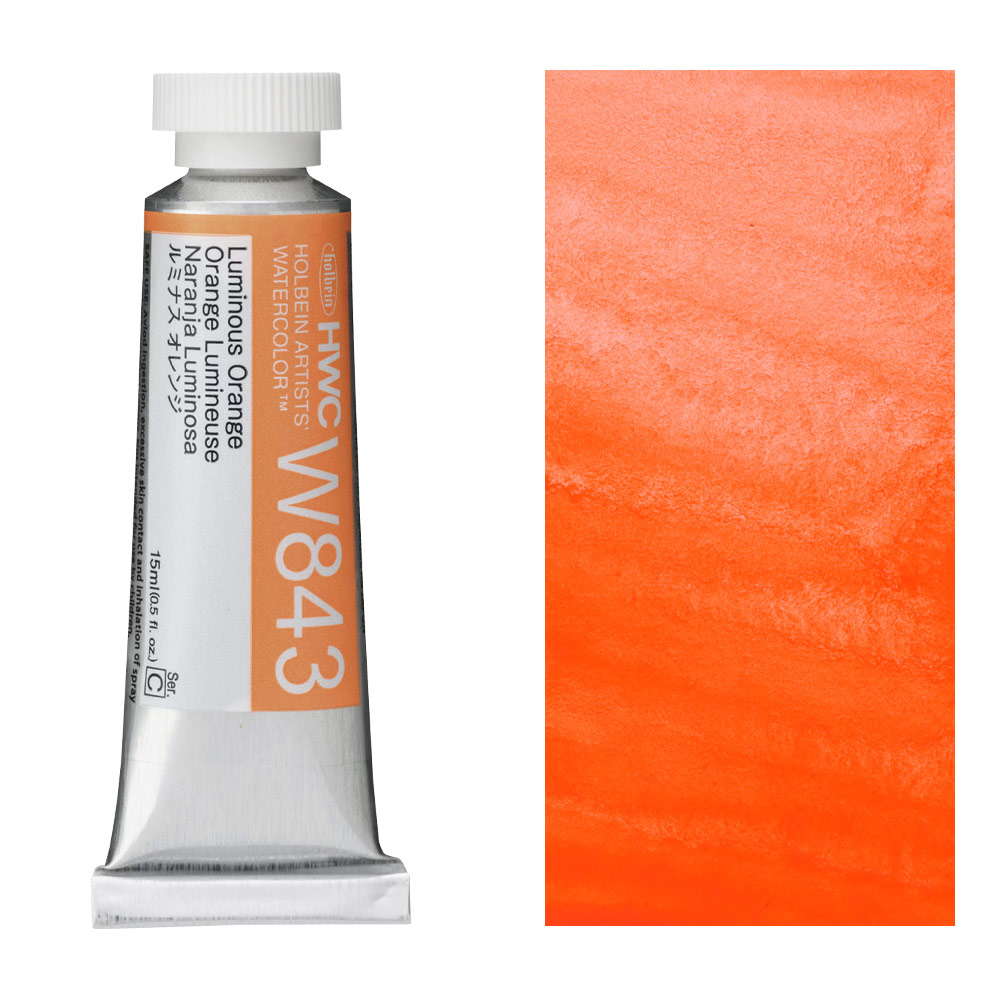 Holbein Artists' Luminous Watercolor 15ml Luminous Orange