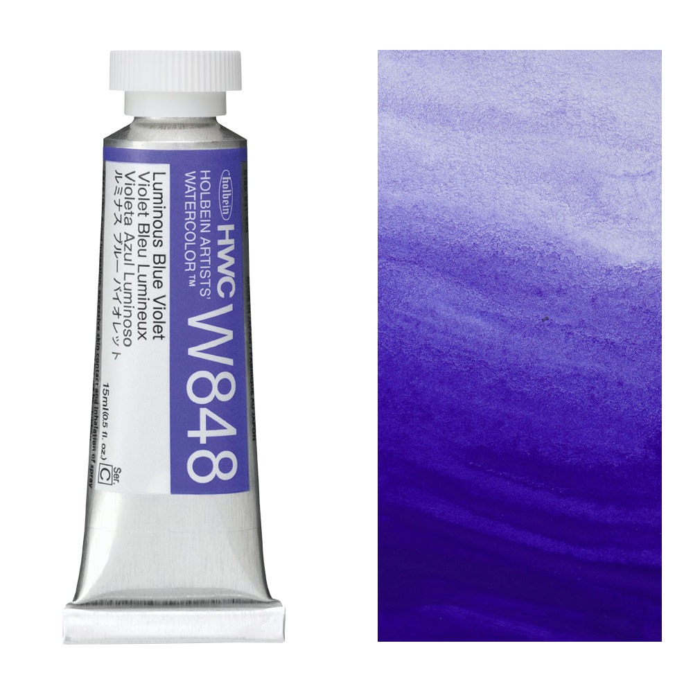 Holbein Artists' Luminous Watercolor 15ml Luminous Blue Violet