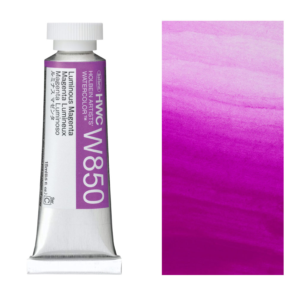 Holbein Artists' Luminous Watercolor 15ml Luminous Magenta