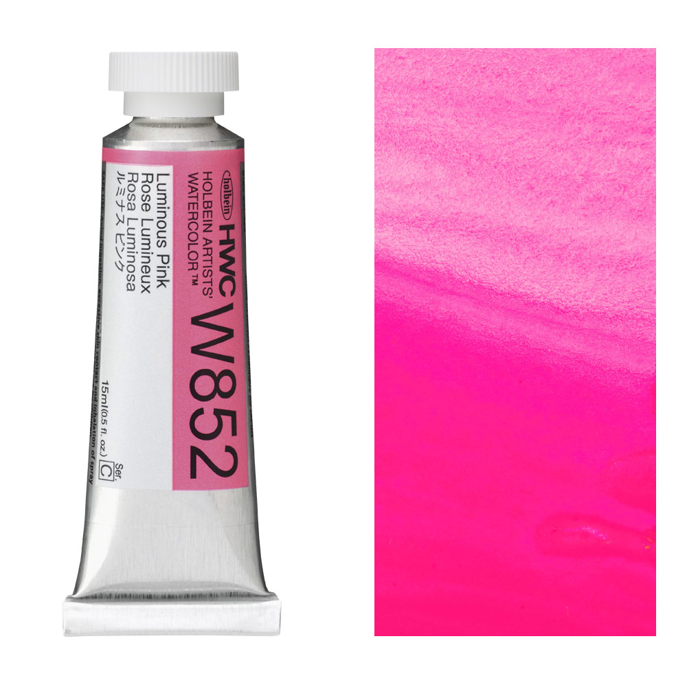 Holbein Artists' Luminous Watercolor 15ml Luminous Pink
