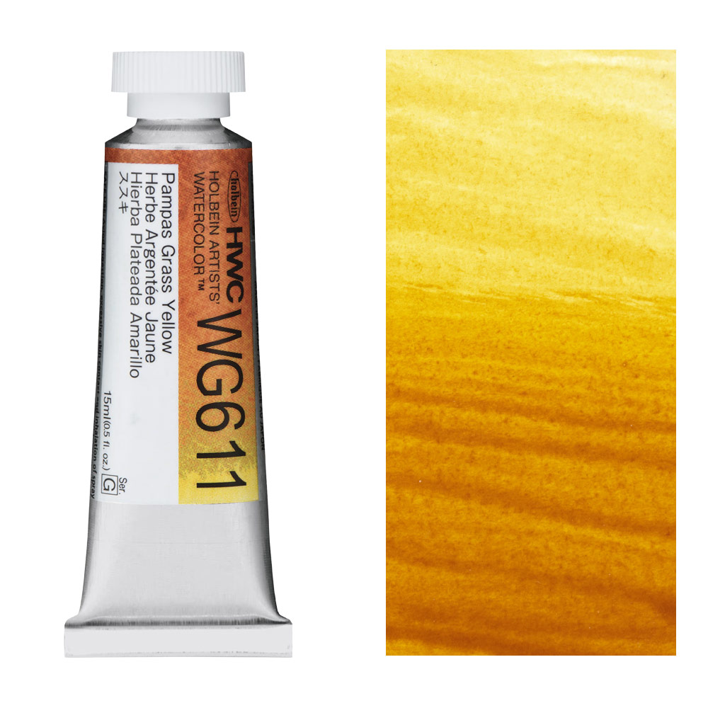Holbein Artists' Granulating Watercolor 15ml Pampas Grass Yellow